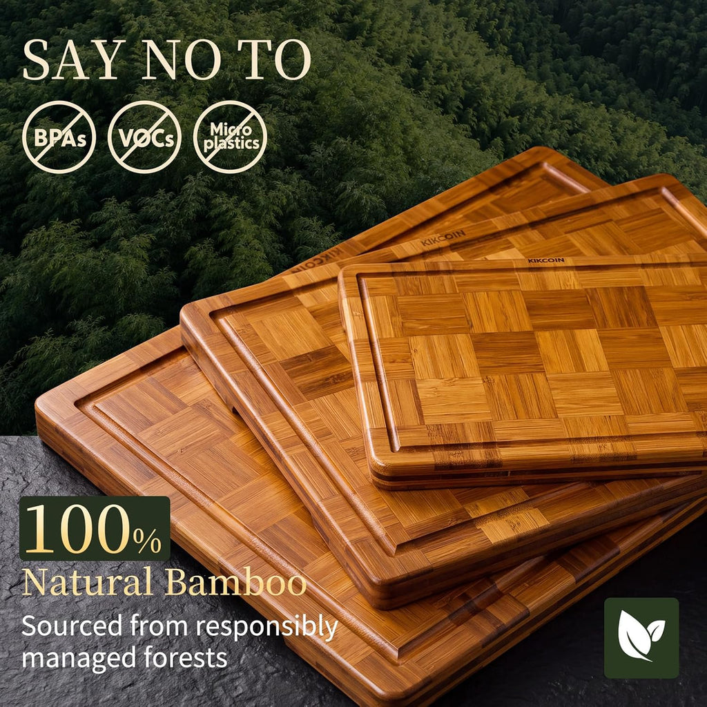 Extra Large Bamboo Cutting Board, Wood Cutting Boards for Kitchen