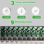 165Cm Height Adjustable LED Ring Grow Lights Indoor Plants Full Spectrum Large Plant Light for Indoor Plants USB Growing Lamp