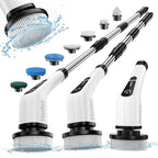500RPM Cordless Electric Spin Scrubber 25W Power Brush for Bathroom Tub Shower