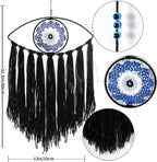 Black Evil Eye Dream Catcher, Wall Hanging for Witch Dark Decor