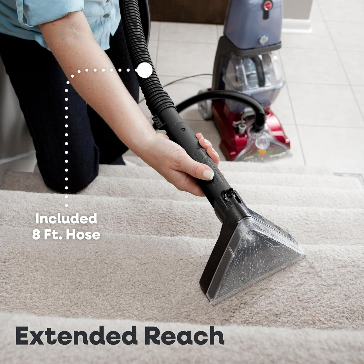 Powerscrub Deluxe Carpet Cleaner Machine, Pet & Upholstery Tools
