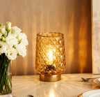 Battery Operated Lamp Small Cordless Lamp with Timer Amber
