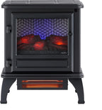 ® Infrared Stove Heater with 3D Flame® Effect and Remote, Cream