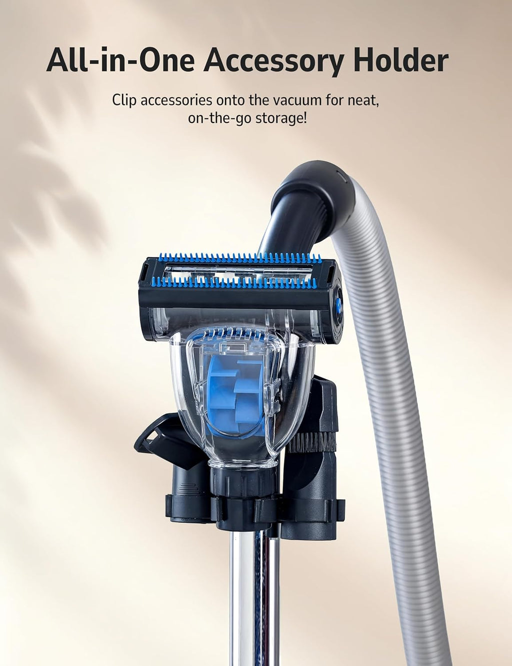1700W Canister Vacuum, 45Kpa Bagless Vacuum Cleaner for Home