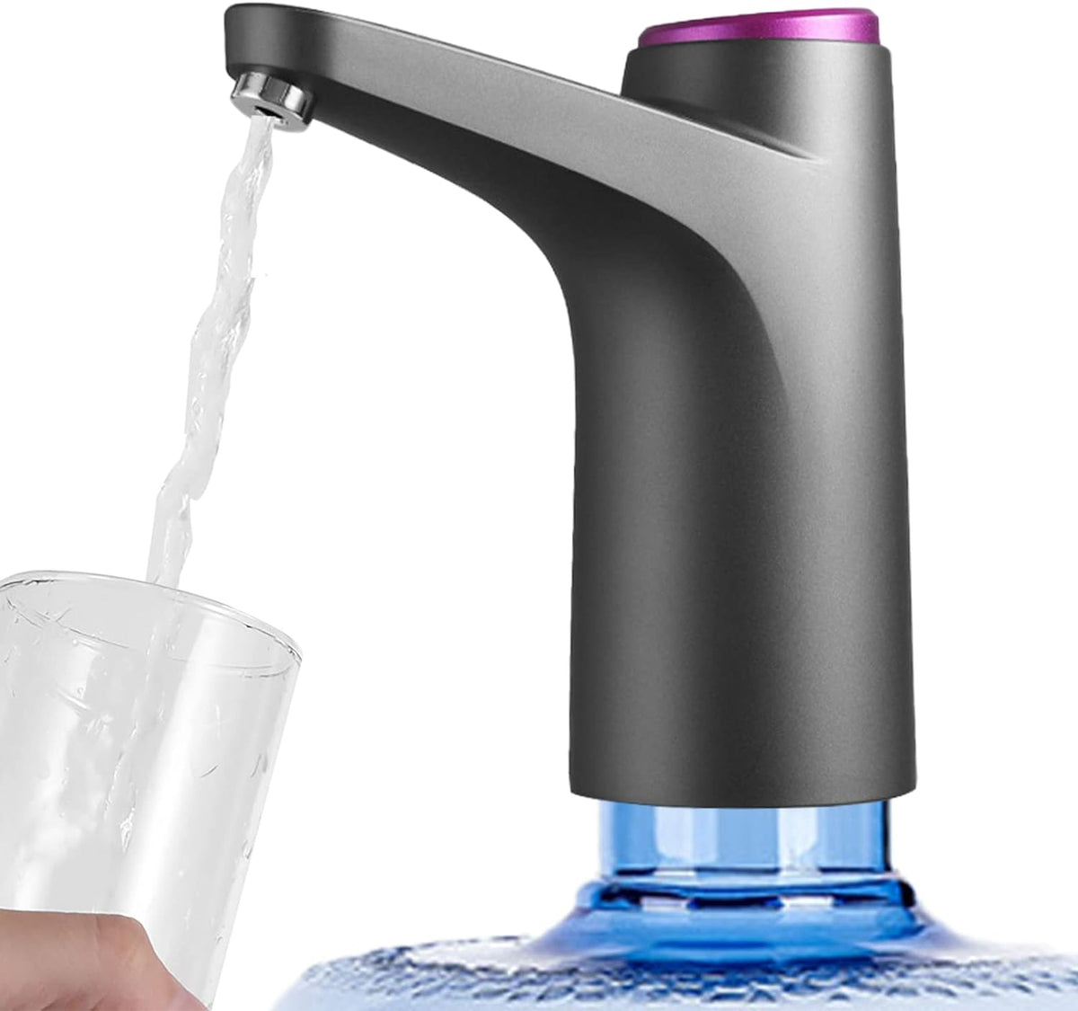 Water Dispenser for 5 Gallon Bottle, Portable Water Cooler Dispenser,Universal Water Dispenser for 2.5、3 and 5 Gallon Bottles USB Charging Water Pump