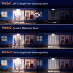 Solar Light Outdoor Super Bright Motion Sensor Solar Strong Power LED Garden Wall Lamp IP65 Waterproof 3 Working Mode