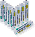 Solar Light AA Ni-Cd 1000Mah Rechargable Batteries,Aa Rechargeable Batteries for Solar Lights Solar Lamp(Pack of 8)