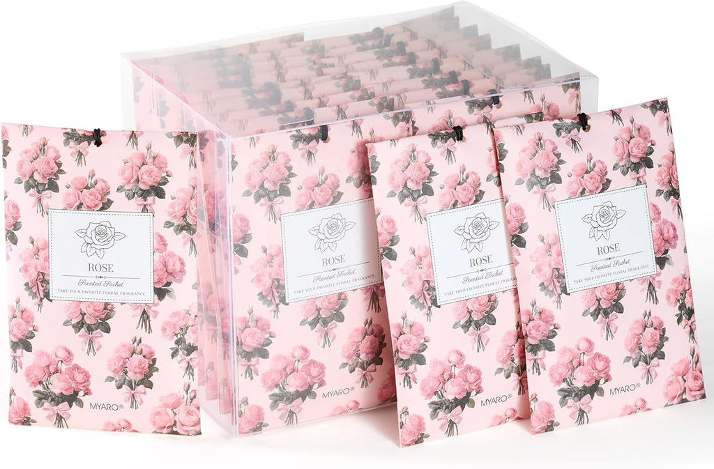 12 Pack Fresh Linen Scented Sachets, Closet Deodorizer Car Freshener