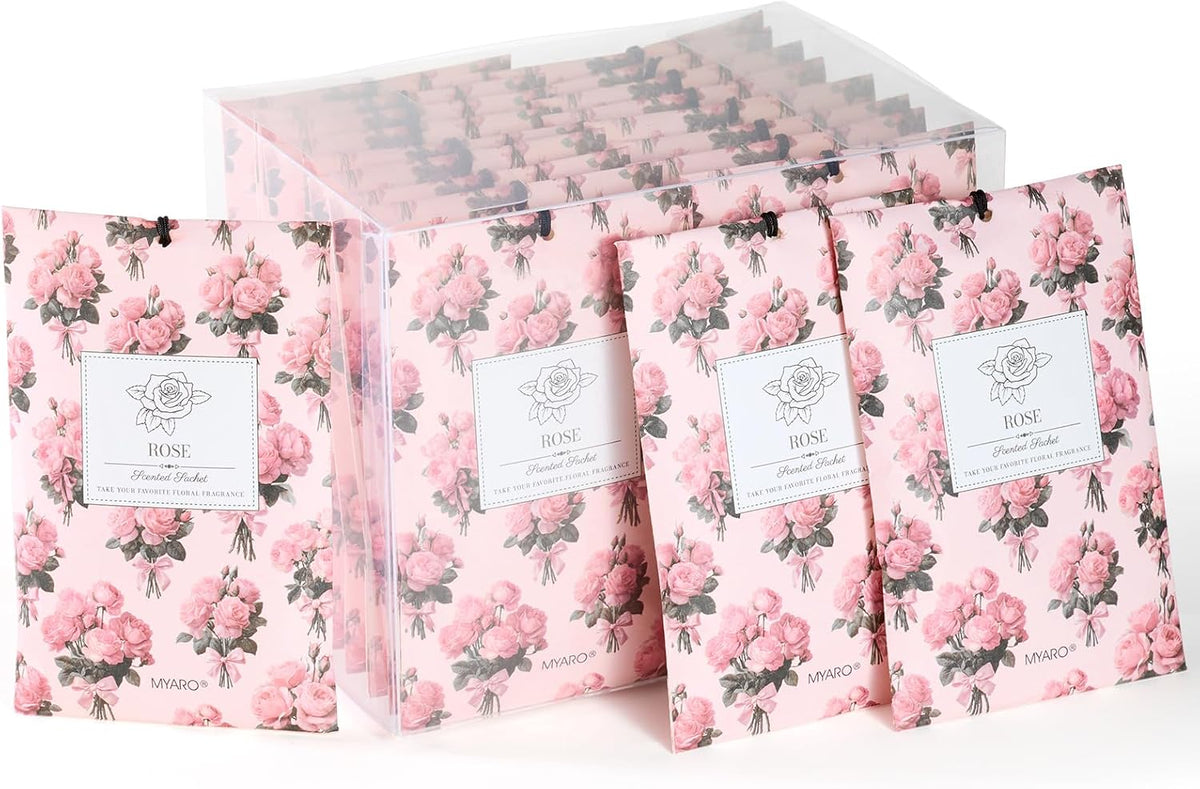 12 Pack Fresh Linen Scented Sachets, Closet Deodorizer Car Freshener