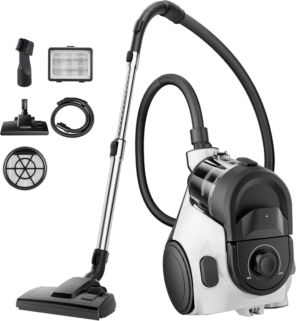 Eureka Whirlwind Bagless Canister Cleaner NEN110A Lightweight Corded Vacuum for Carpets and Hard Floors, Blue