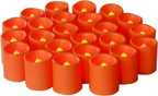 Battery Operated Flameless LED Votive Candles Warm White Light 6 Pack