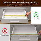 Expandable Bamboo Kitchen Drawer Organizer for Cutlery and Utensils, Adjustable Bamboo Wood Cutlery Tray in Drawer for Flatware and Silverware in Kitchen, (Natural)