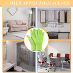 3 Pairs Microfiber Dusting Gloves for Plants Leaf, Medium