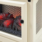 ® Infrared Stove Heater with 3D Flame® Effect and Remote, Cream