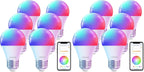 Smart Light Bulbs, Work with Alexa, Google Home, Aidot