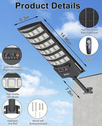 Solar Street Lights, Solar Security Flood Lights, 2 Pack