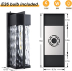 18IN Exterior Lighting Fixtures, Dusk to Dawn Outdoor Lighting