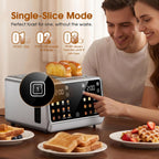 4 Slice Toaster, Wide Slots, Dual Touchscreens, Single Slice & Bagel Modes