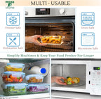10-Piece Glass Meal Prep Containers with Lids, Food Storage