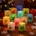 Battery Operated Flameless LED Votive Candles Warm White Light 6 Pack