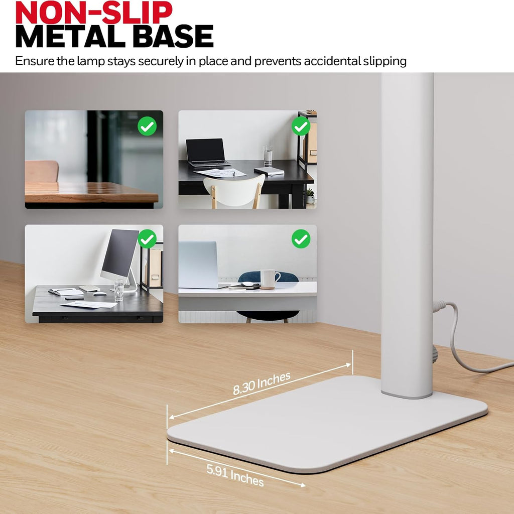 Transform Your Workspace with the HJ1WT 1200LM Dimmable LED Desk Lamp - Perfect for Any Task!