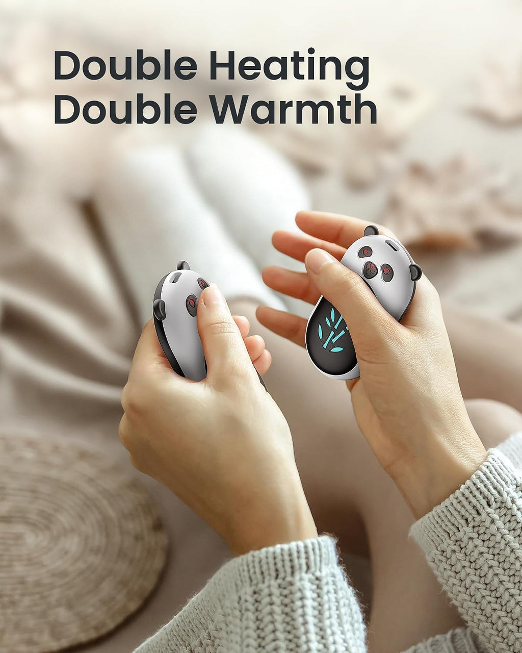 Hand Warmers Rechargeable, 6000Mah Electric Hand Warmer Reusable, 20Hrs Long Heating, Portable Pocket Heater Handwarmer for Women Men, Outdoor Camping, Hunting Gear