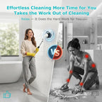 Durable Wireless Electric Spin Scrubber with Charging Station, Powerful Motor, IPX7 Wet-Safe Full-Body Moisture Resistance, 4 Replaceable Heads, 3 Adjustable Extension Rods, Dual-Speed Control, Handle, for Bathroom & Specialty Kitchen Home Essentials