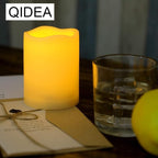 Outdoor Waterproof Battery Operated Flameless LED Pillar Candles
