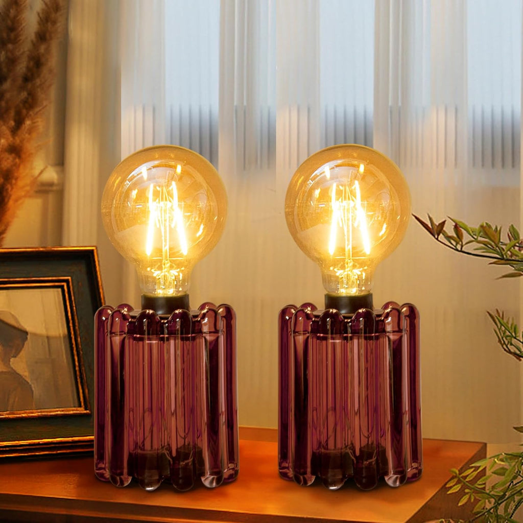 Battery Operated Lamp Small Cordless Lamp with Timer Amber