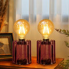 Battery Operated Lamp Small Cordless Lamp with Timer Amber