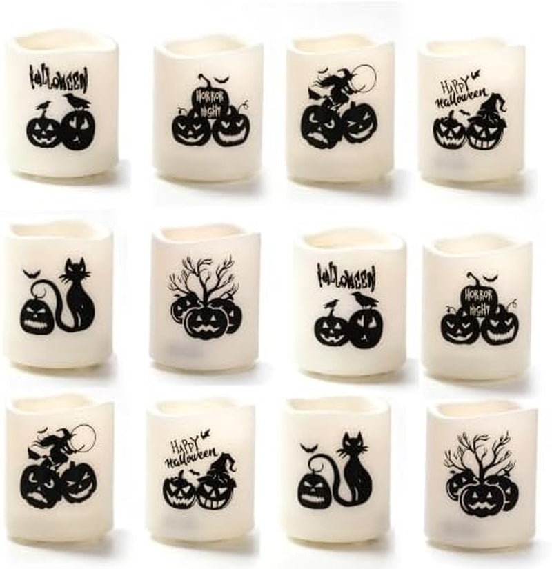 Battery Operated Flameless LED Votive Candles Warm White Light 6 Pack