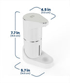 Automatic Soap Dispenser - Touchless Wall Mounted No Drip Lotion, Hand Soap, Shower Gel, Dish Soaps Dispenser, 3 Level Output Motion Sensor for Bathroom & Kitchen Use (350Ml/12 Oz)