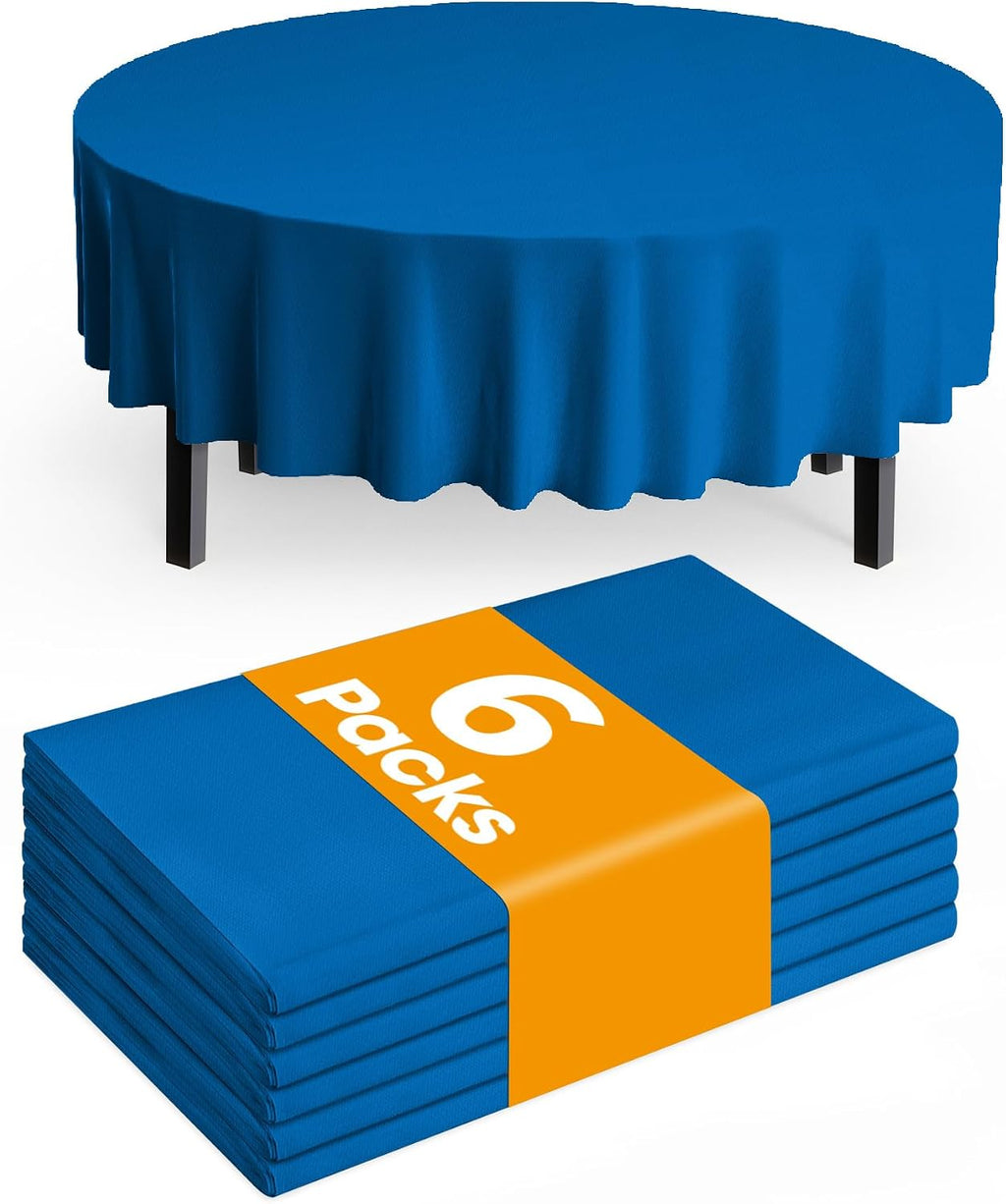 Thanksgiving Tablecloths 6 Pack, 54 X 108 Inch, Pumpkin Harvest
