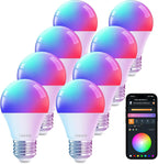 Smart Light Bulbs, Work with Alexa, Google Home, Aidot