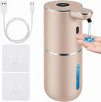 Automatic Soap Dispenser, Hand Soap Dispenser 12.8Oz/380Ml Smart Rechargeable, Liquid Touchless Soap Dispensers with 6-Level, Wall Mounted or Countertop Dish Soap Dispensing for Bathroom & Kitchen