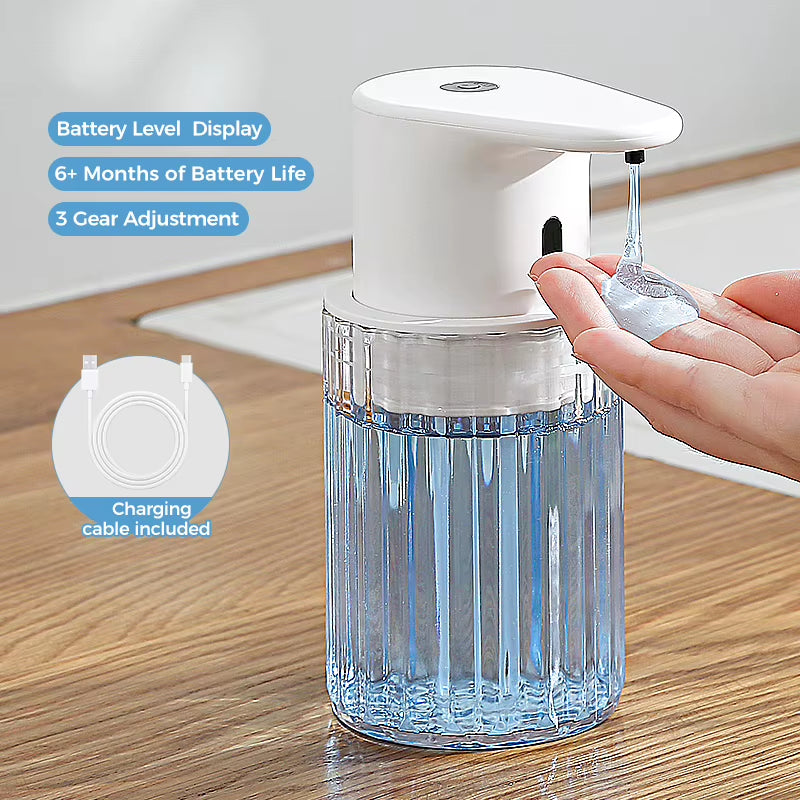 Kitchen 300Ml Automatic Liquid Soap Dispenser USB Rechargeable Touchless Hand High Capacity Detergent Bathroom Dispenser
