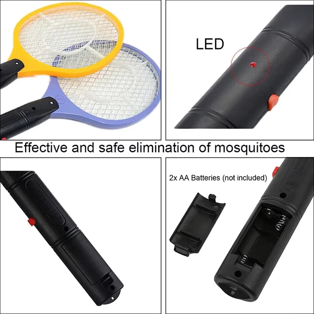 Electric Fly Insect Bug Zapper Bat Handheld Insect Fly Swatter Racket Portable Mosquitos Killer Pest Control for Bedroom Insects