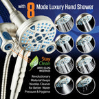 Polaris 208-Mode High Pressure Shower Head Combo with Hydro Arms