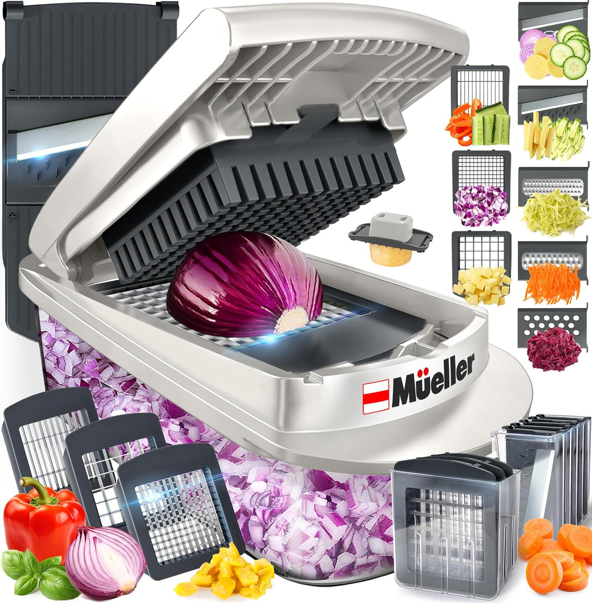 Pro-Series 10-In-1, 8 Vegetable Chopper & Mandoline Slicer