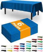 Thanksgiving Tablecloths 6 Pack, 54 X 108 Inch, Pumpkin Harvest