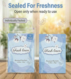 Closet Air Freshener with Hanging Retractable Hook, 12 Fresh Linen Sachets