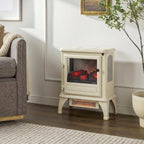 ® Infrared Stove Heater with 3D Flame® Effect and Remote, Cream