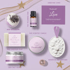 Lavender Spa Set for Women, Bath Set Self Care for Women, Nourishing 7 Piece Home Spa Set, Birthday Gift and a Gift for Mom