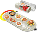 Food Warming Mat for Countertop,Extra Large Silicone Mat,Light Gray