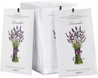 12 Pack Fresh Linen Scented Sachets, Closet Deodorizer Car Freshener