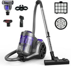 1700W Canister Vacuum, 45Kpa Bagless Vacuum Cleaner for Home