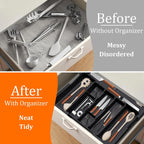 Large Kitchen Utensil Drawer Organizer Expandable Silverware Tray