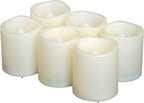 Battery Operated Flameless LED Votive Candles Warm White Light 6 Pack