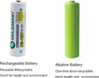Solar Light AA Ni-Cd 1000Mah Rechargable Batteries,Aa Rechargeable Batteries for Solar Lights Solar Lamp(Pack of 8)