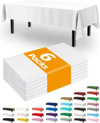 Thanksgiving Tablecloths 6 Pack, 54 X 108 Inch, Pumpkin Harvest